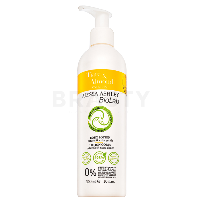 Alyssa Ashley Biolab Tiare & Almond tělové mléko unisex 300 ml