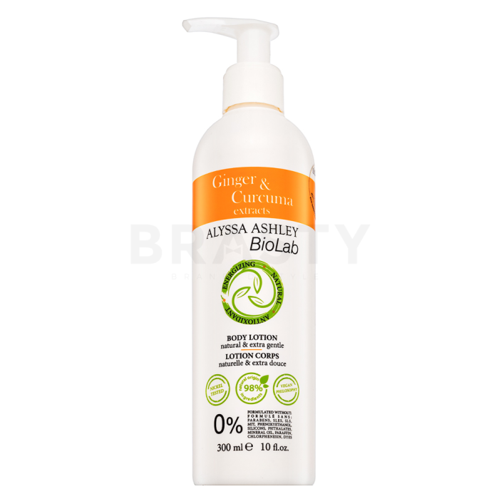 Alyssa Ashley Biolab Ginger & Curcuma lozione per il corpo unisex 300 ml
