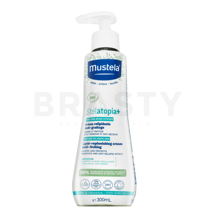 Mustela Stelatopia+ výživný upokojujúci krém Lipid-Replenishing Cream Anti-Itching 300 ml