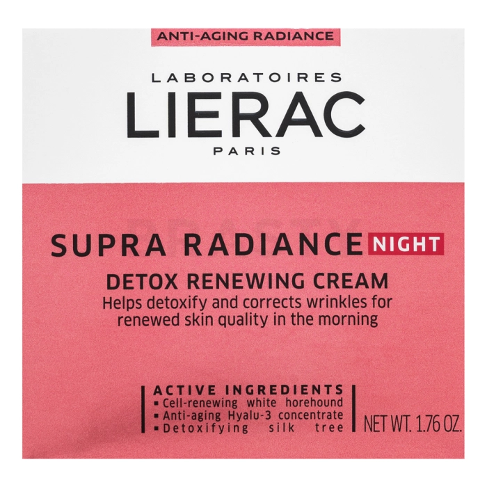 Lierac Supra Radiance noćna krema Night Detox Renewing Cream 50 ml