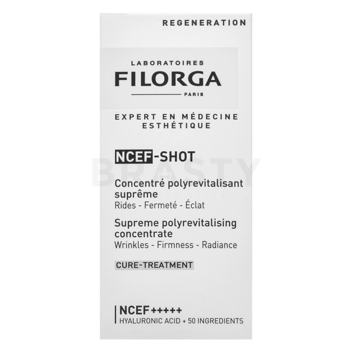 Filorga Ncef-Shot Supreme Polyrevitalising Concentrate koncentrovaná obnovující péče pro sjednocenou a rozjasněnou pleť 15 ml