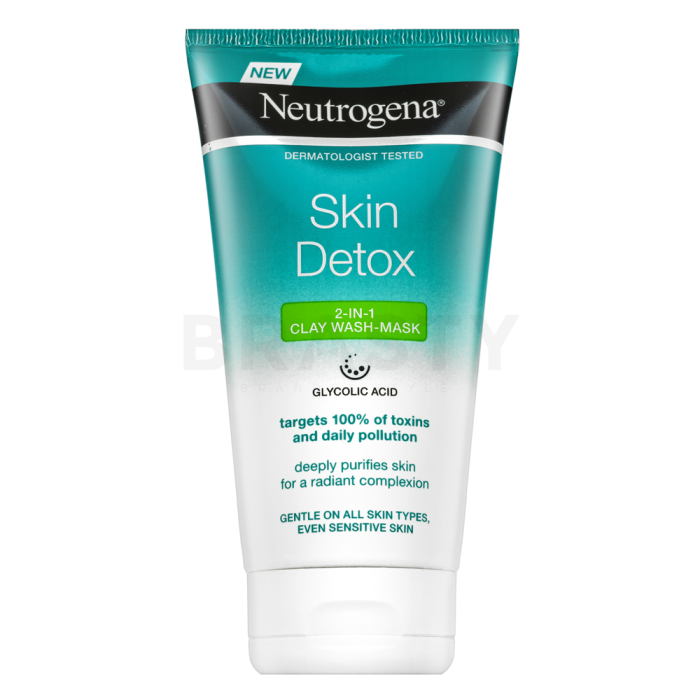 Neutrogena Skin Detox mascarilla limpiadora 2-in-1 Clay Wash-Mask 150 ml