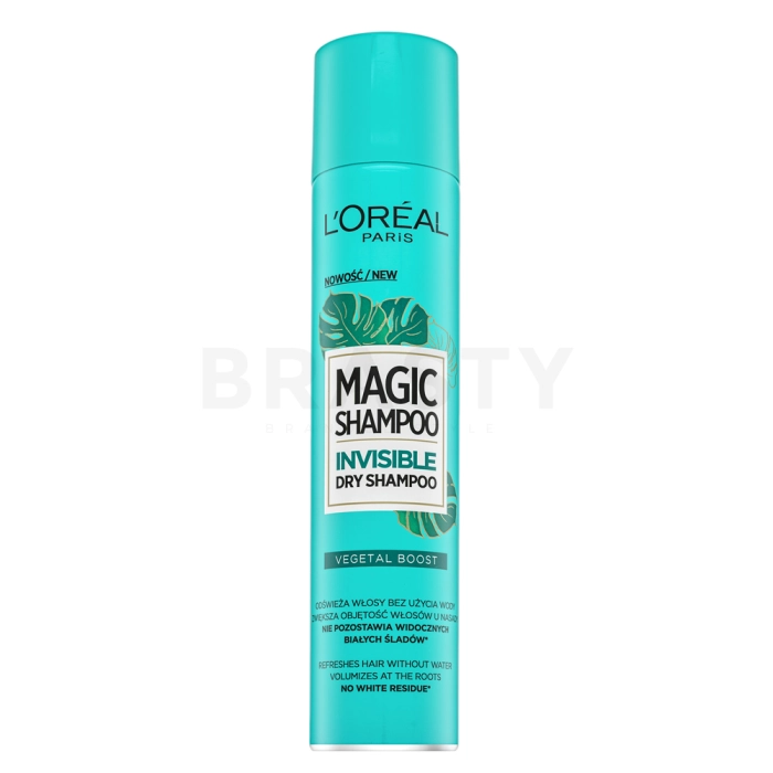 L´Oréal Paris Magic Shampoo Invisible Dry Shampoo Vegetal Boost droogshampoo voor snel vet haar 200 ml