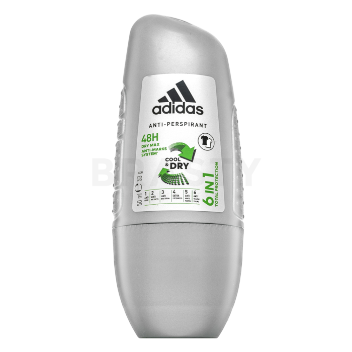 Adidas Cool & Dry 6 in 1 dezodorant roll-on dla mężczyzn 50 ml
