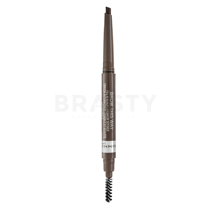 Rimmel London Brow This Way Fill & Sculpt Eyebrow Definer tužka na obočí 2v1 002 Medium Brown 0,25 g