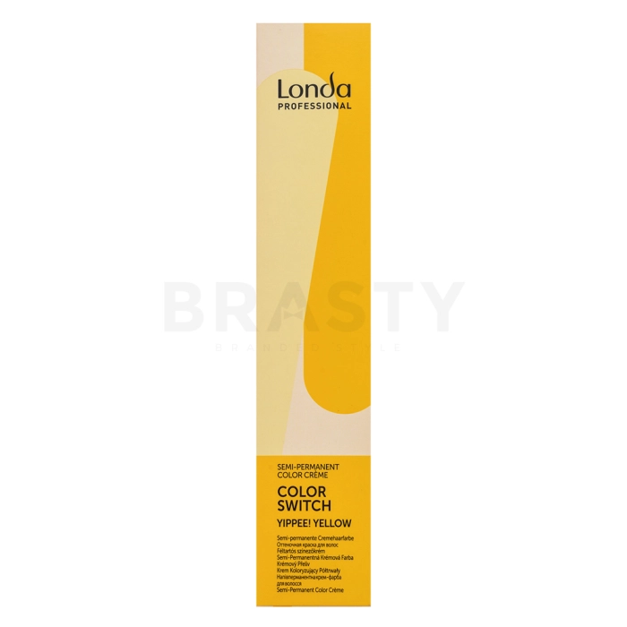 Londa Professional Color Switch Semi Permanent Color Creme semi-permanentní barva na vlasy Yippee! Yellow 80 ml