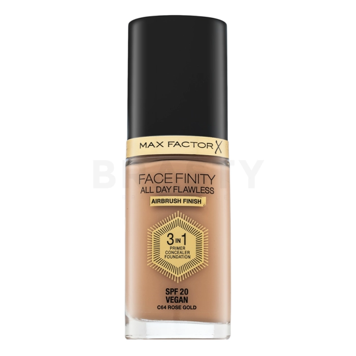 Max Factor Facefinity All Day Flawless Flexi-Hold 3in1 Primer Concealer Foundation SPF20 fond de ten lichid 3in1 64 30 ml