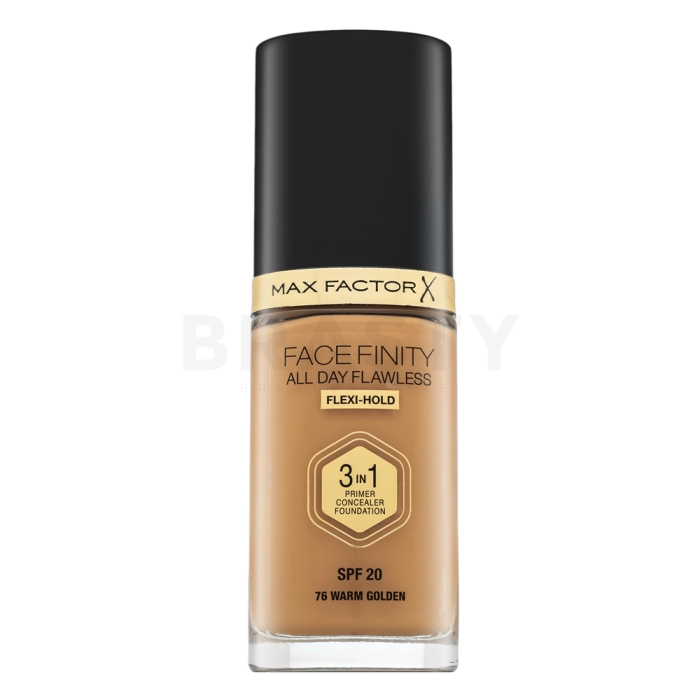 Max Factor Facefinity All Day Flawless Flexi-Hold 3in1 Primer Concealer Foundation SPF20 fond de ten lichid 3in1 76 30 ml