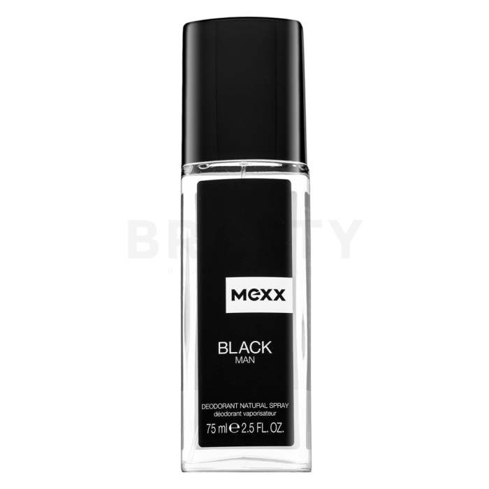 Mexx Black Man deodorant s rozprašovačem pro muže 75 ml
