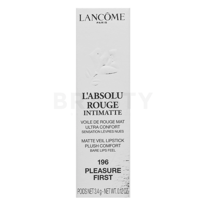 Lancôme L'Absolu Rouge Intimatte rtěnka s matujícím účinkem 196 Pleasure First 3,4 g