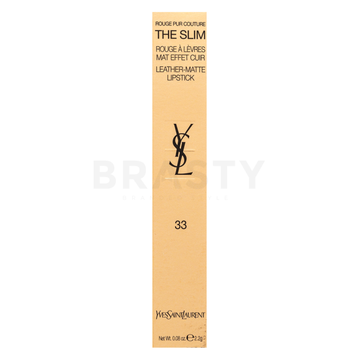 Yves Saint Laurent Rouge Pur Couture The Slim Matte Lipstick ruž s matirajućim učinkom 33 Orange Desire 2,2 g