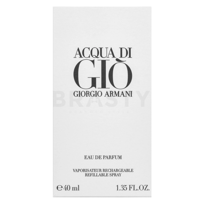 Armani (Giorgio Armani) Acqua di Gio Pour Homme - Refillable Eau de Parfum da uomo 40 ml