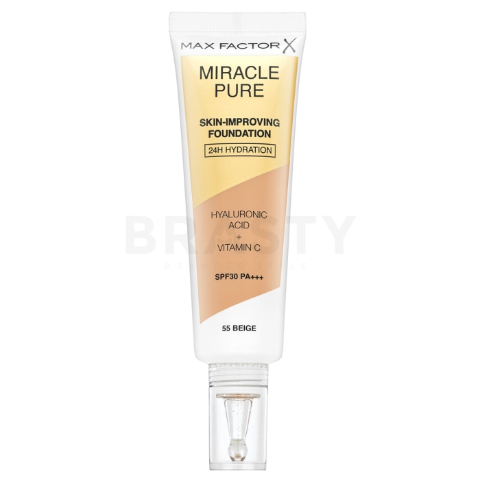 Max Factor Miracle Pure Skin-Improving Foundation dlouhotrvající make-up s hydratačním účinkem 55 Beige 30 ml