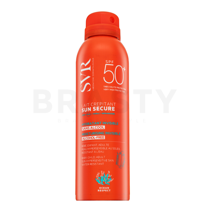 SVR Sun Secure sprej na opalování Moisturising Invisible SPF 50+ 200 ml