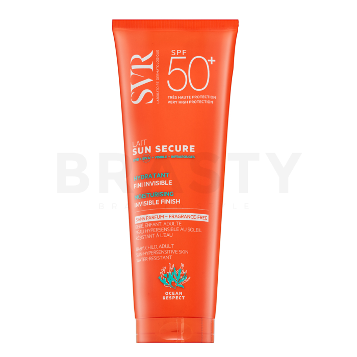 SVR Sun Secure mlijeko za sunčanje Moisturising Invisible Finish Fragrance-Free SPF 50+ 250 ml