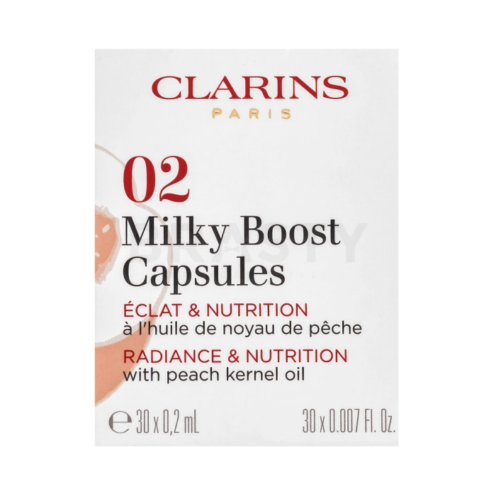 Clarins Milky Boost Capsules vloeibare make-up voor een uniforme en stralende teint 02 30 x 0,2 ml
