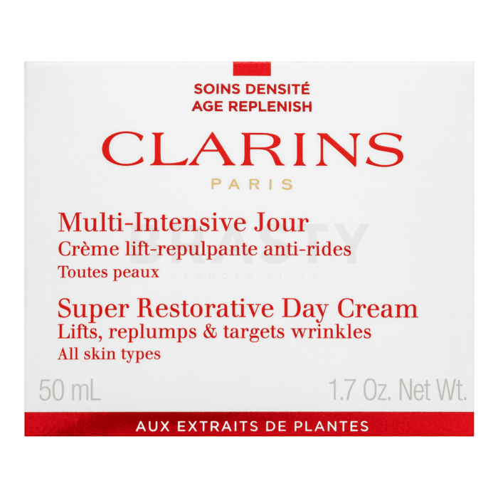 Clarins zpevňující denní krém Super Restorative Day Cream All Skin Types 50 ml