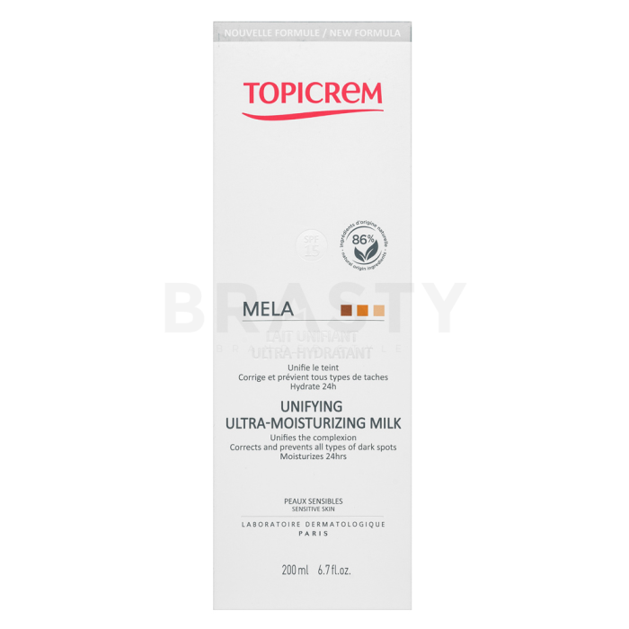 Topicrem MELA hydratační tělové mléko Unifying Ultra-Moisturizing Milk 200 ml