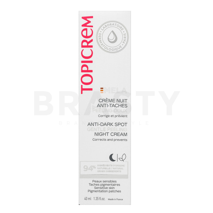 Topicrem MELA noćna krema Anti-Dark Spot Gentle Peeling Night Cream 40 ml