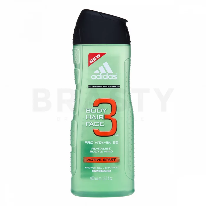Adidas 3 Active Start Shower gel for men 400 ml