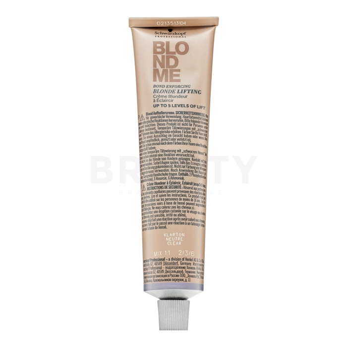 Schwarzkopf Professional BlondMe Bond Enforcing Blonde Lifting obojena krema za toniranje za sve tipove kose Clear 60 ml