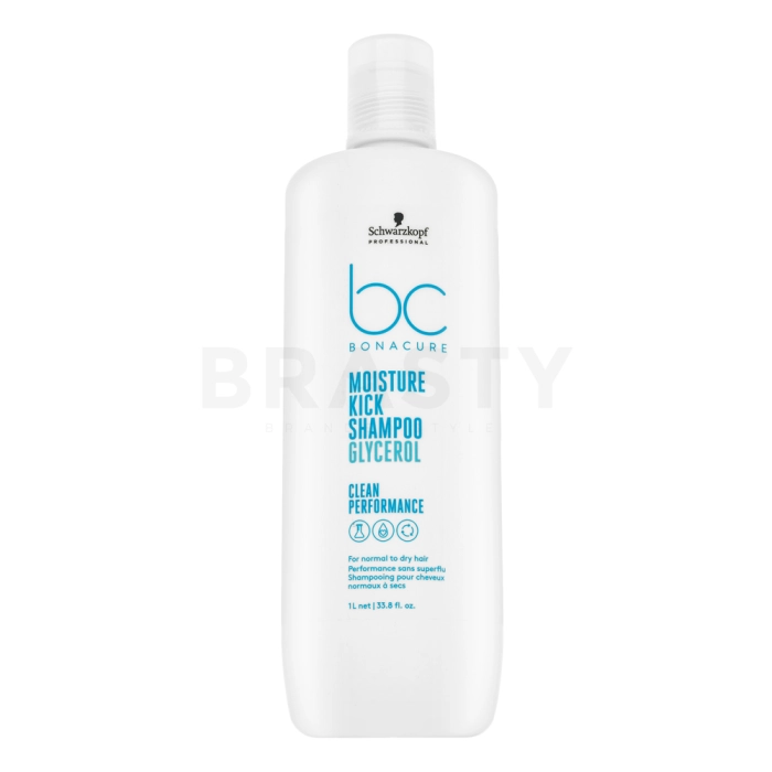 Schwarzkopf Professional BC Bonacure Moisture Kick Shampoo Glycerol vyživujúci šampón pre normálne a suché vlasy 1000 ml