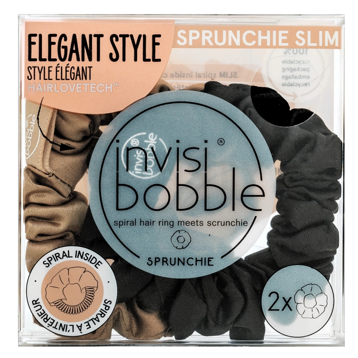 InvisiBobble Sprunchie Slim True Golden Duo haarelastiek