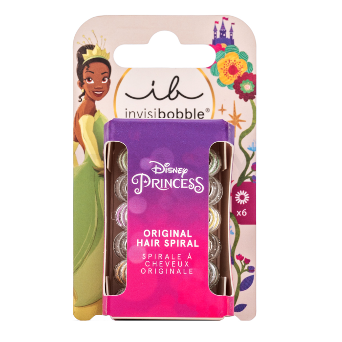 InvisiBobble Disney Princess Tiana Original Hair Spiral gumička do vlasů - set