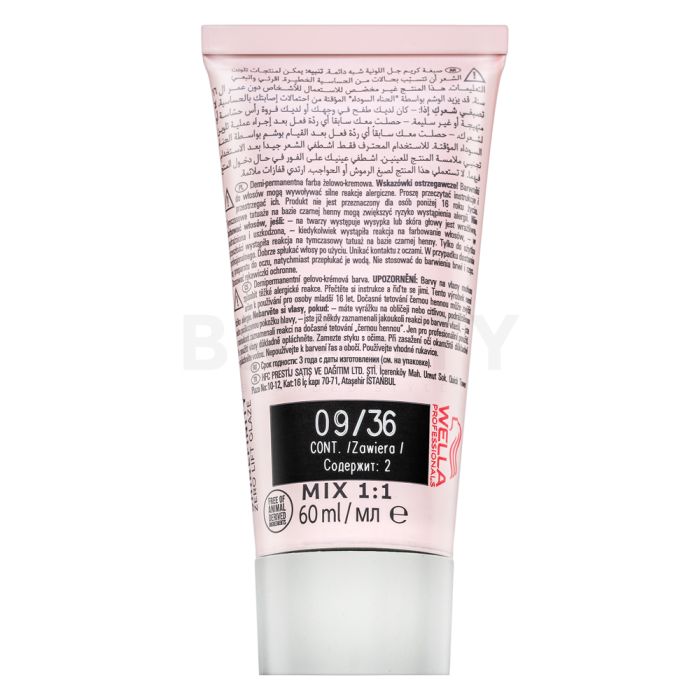 Wella Professionals Shinefinity Zero Lift Glaze profesionalna demi-trajna boja za kosu 09/36 Vanilla Glaze 60 ml