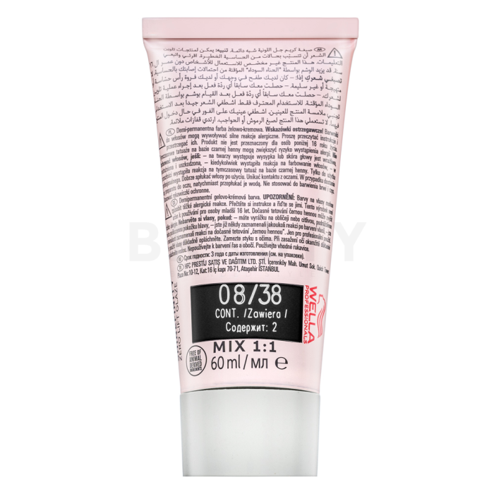 Wella Professionals Shinefinity Zero Lift Glaze profesionalna demi-trajna boja za kosu 08/38 Honey Latte 60 ml