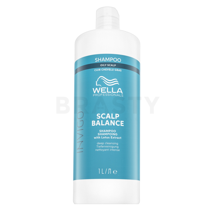 Wella Professionals Invigo Scalp Balance Deep Cleansing Shampoo Champú de limpieza profunda Para cabello graso 1000 ml