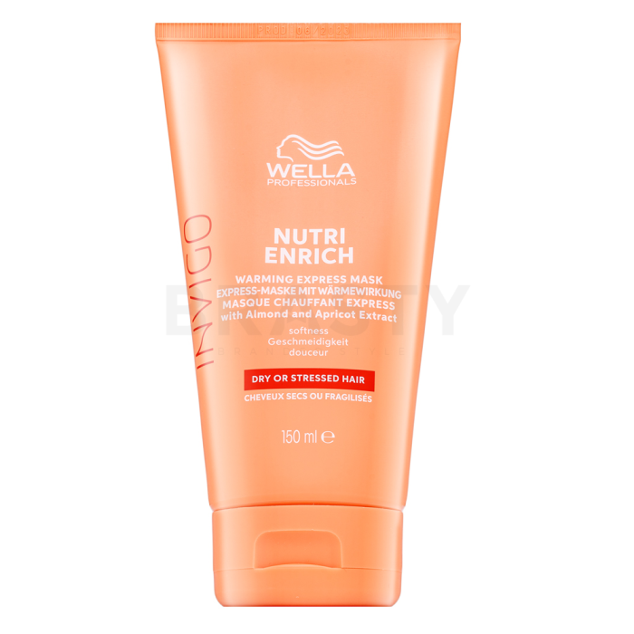 Wella Professionals Invigo Nutri-Enrich Warming Express Mask maska za samozagrijavanje za suhu i oštećenu kosu 150 ml
