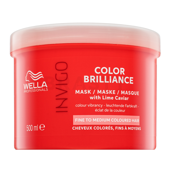 Wella Professionals Invigo Color Brilliance Mask with Lime Caviar Fine to Medium Colored Hair zaštitna maska za tanku obojenu kosu 500 ml