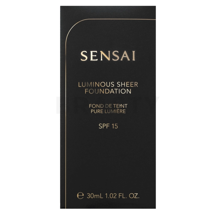 Sensai Luminous Sheer Foundation LS204.5 Warm Beige vloeibare make-up voor een uniforme en stralende teint 30 ml