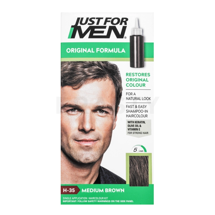 Just For Men Shampoo-in Haircolour farebný šampon za muškarce H35 Medium Brown 66 ml