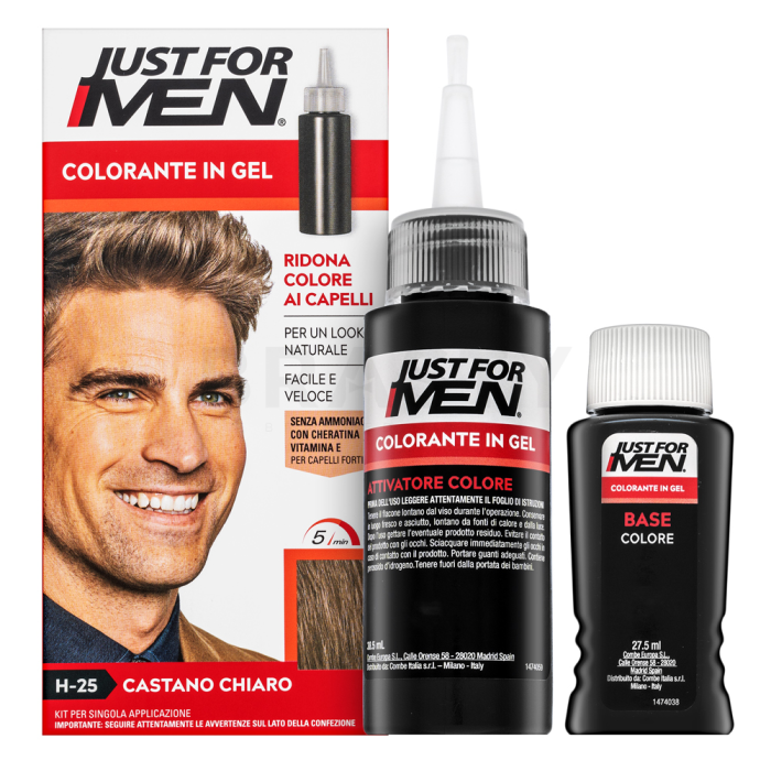 Just For Men Gel Color haarkleur voor mannen H25 Light Brown