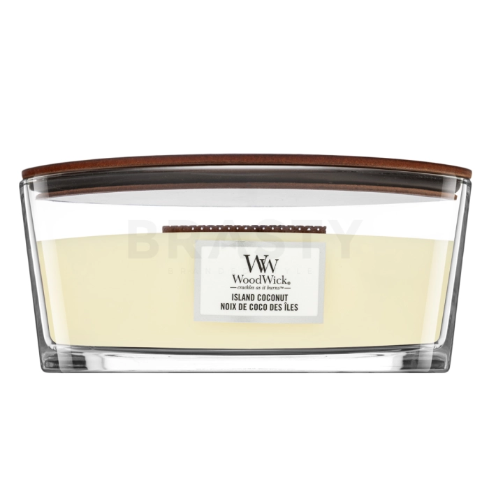 Woodwick Island Coconut lumânare parfumată 453,6 g