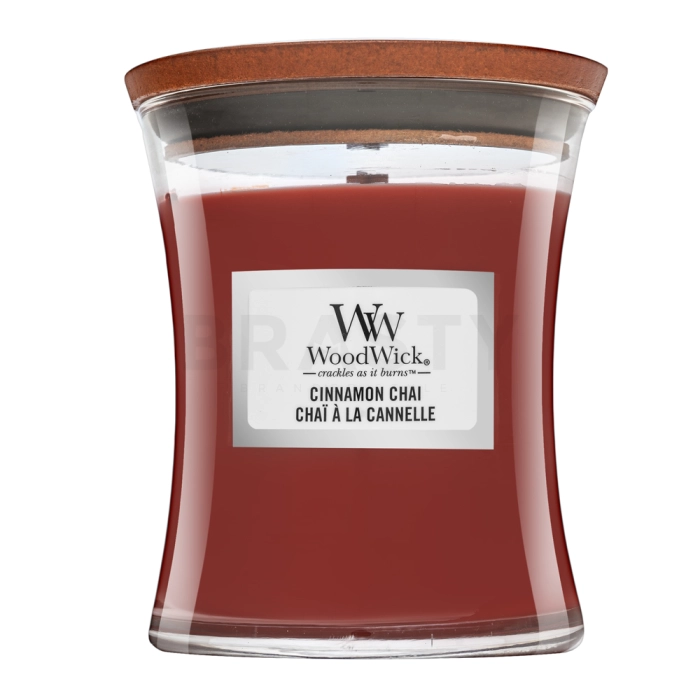 Woodwick Cinnamon Chai scented candle 275 g