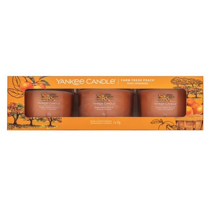 Yankee Candle Farm Fresh Peach 3 x 37 g