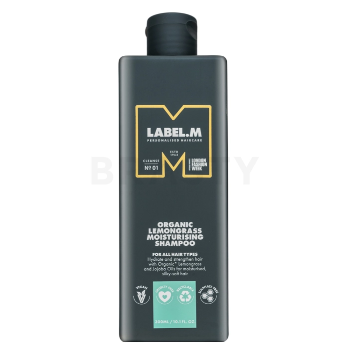 Label.M Organic Lemongrass Moisturising Shampoo šampón pre hydratáciu vlasov 300 ml
