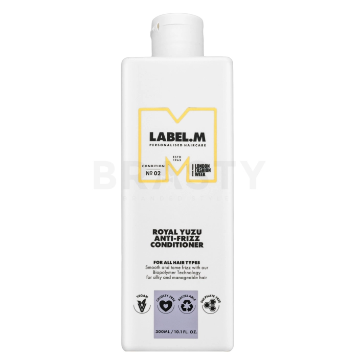 Label.M Royal Yuzu Anti-Frizz Conditioner vyživující kondicionér proti krepatění vlasů 300 ml