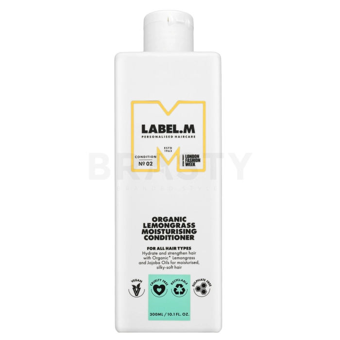 Label.M Organic Lemongrass Moisturising Conditioner Balzam za vlaženje las 300 ml