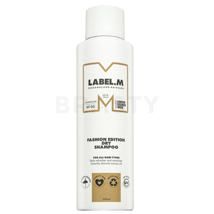 Label.M Fashion Edition Dry Shampoo suchý šampon pro všechny typy vlasů 200 ml