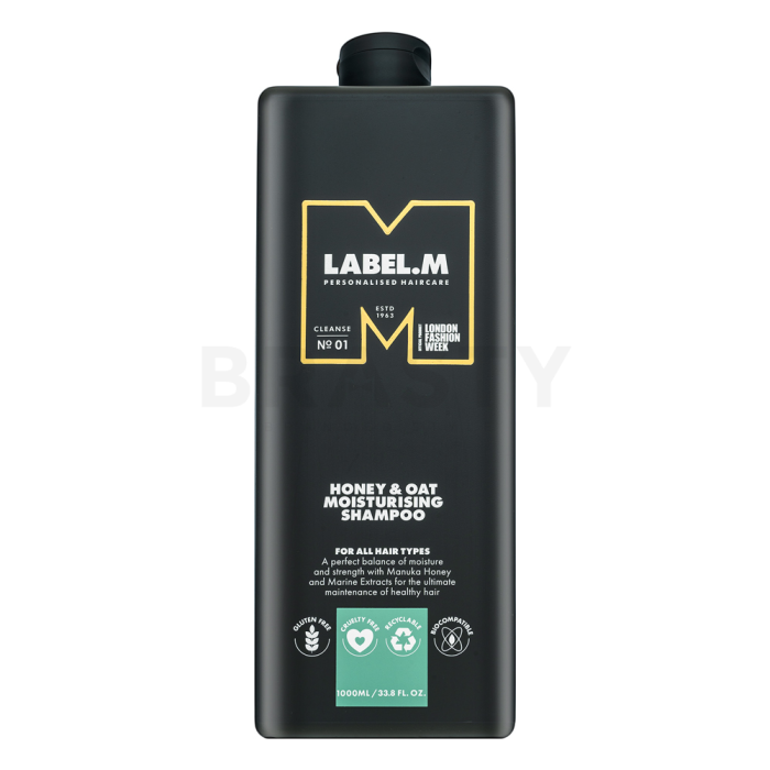 Label.M Honey & Oat Moisturising Shampoo šampón pre hydratáciu vlasov 1000 ml