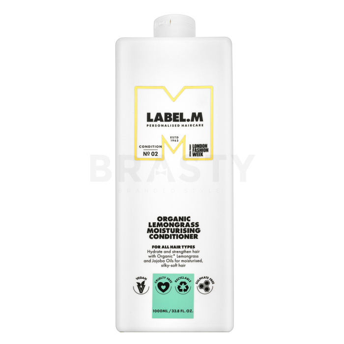 Label.M Organic Lemongrass Moisturising Conditioner kondicionér pro hydrataci vlasů 1000 ml
