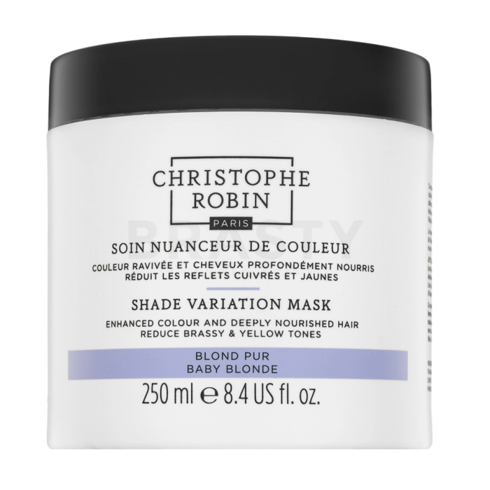Christophe Robin Shade Variation Mask vyživující maska s barevnými pigmenty pro blond vlasy Baby Blonde 250 ml