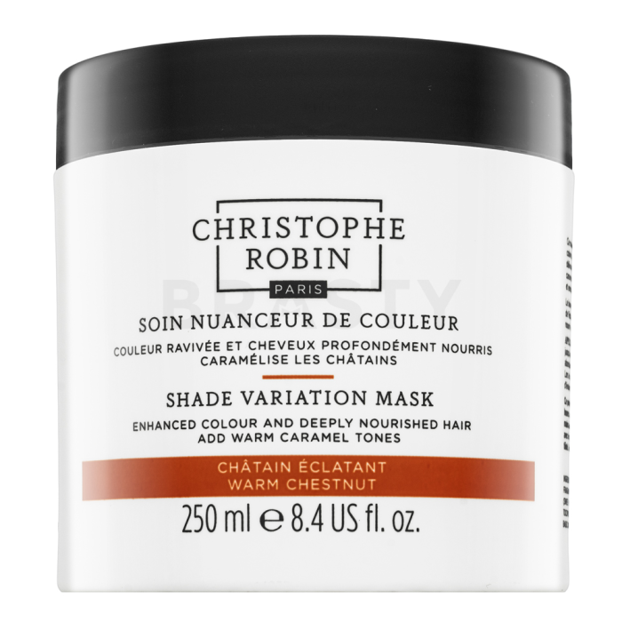 Christophe Robin Shade Variation Mask vyživující maska s barevnými pigmenty pro oživení světle a středně hnědých odstínů Warm Chestnut 250 ml