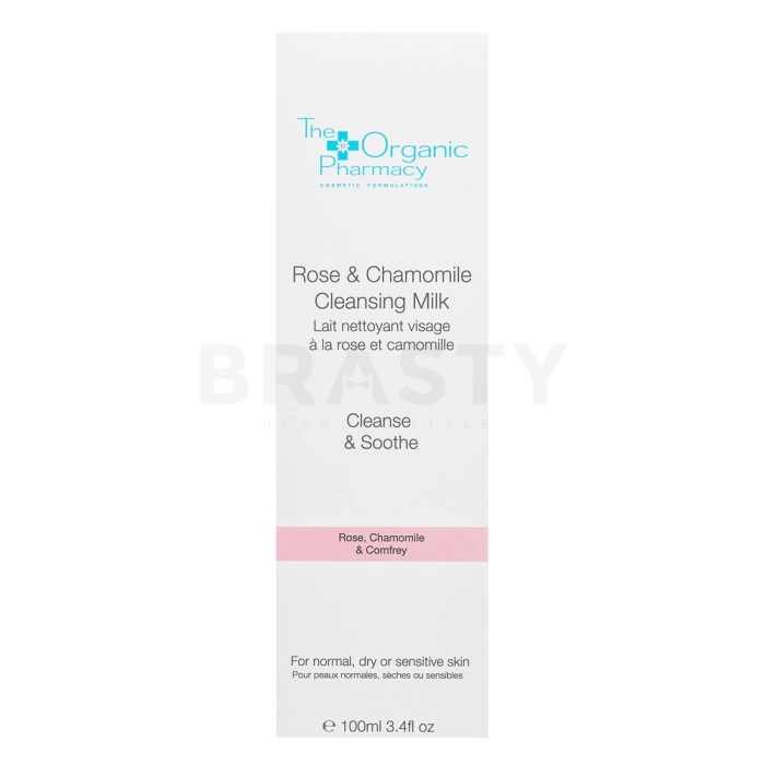 The Organic Pharmacy Rose And Chamomile Cleansing Milk leche limpiadora para piel sensible 100 ml