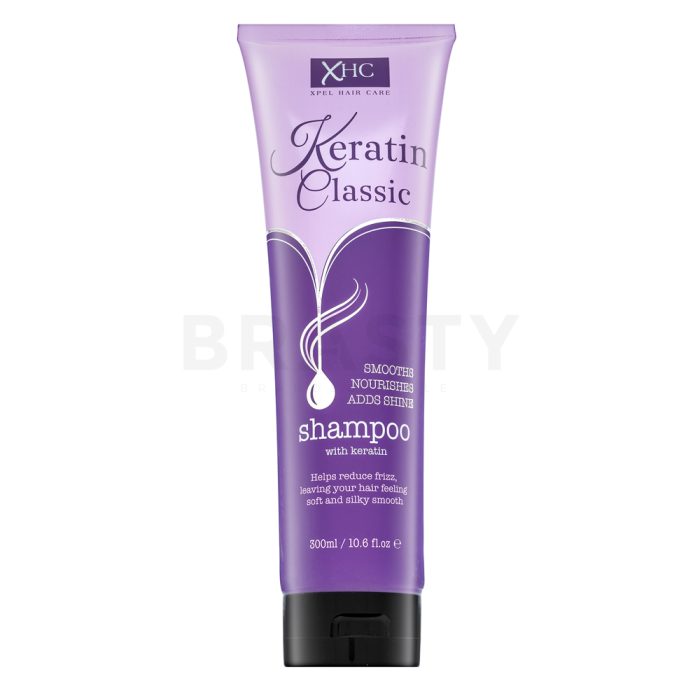Xpel Hair Care Keratin Classic Shampoo Shampoo gegen gekräuseltes Haar 300 ml