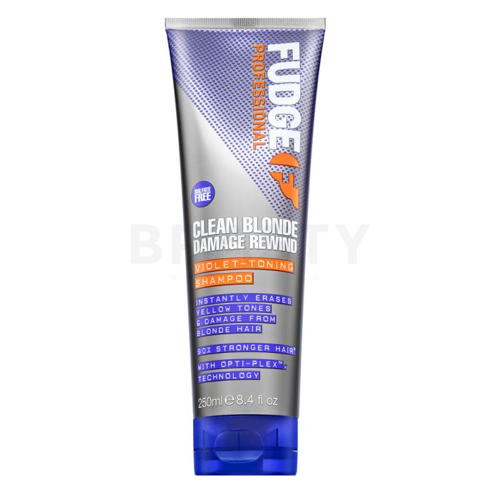 Fudge Professional Clean Blonde Damage Rewind Violet-Toning Shampoo tónovací šampon pro blond vlasy 250 ml